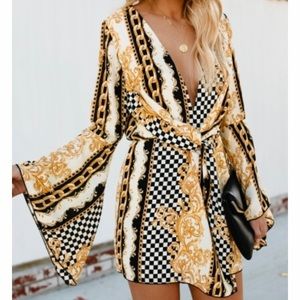 Vici Dolls - Lady Of The House Printed Twist Dress